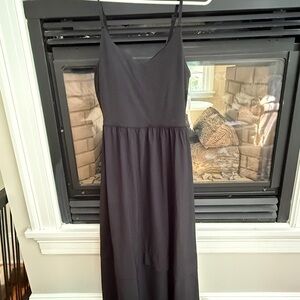 Athleta Black Maxi Dress with Spaghetti Straps